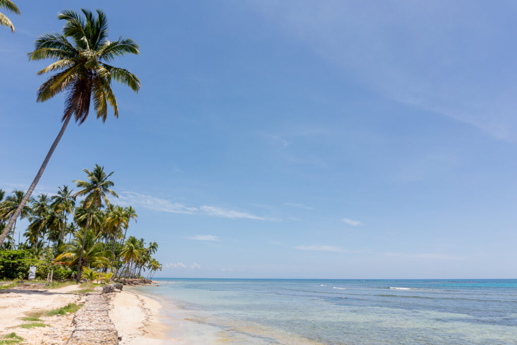 Playa Bonita from the garden at Villa Serenity, Las Terrenas