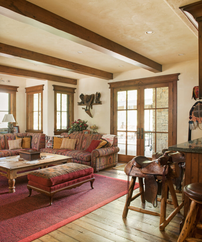 Sitting room at the Main House, Antelope Trails Ranch