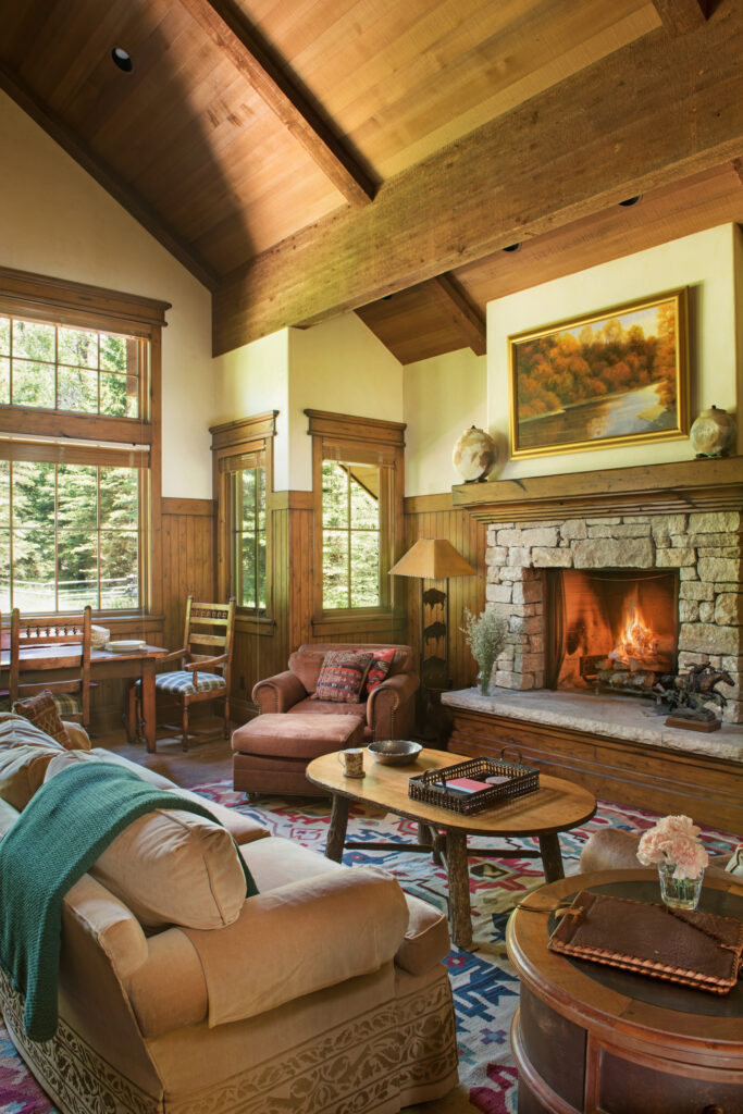 Living room at the Woods House, Antelope Trails Ranch