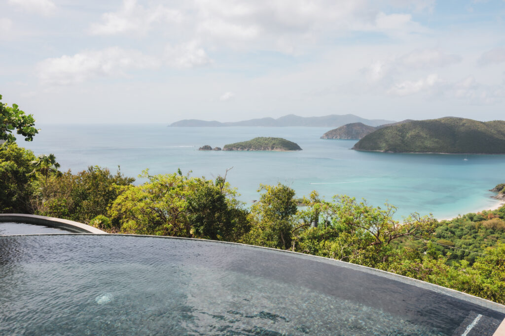 View toward Jost Van Dyke from Valhalla, Catherineberg, St. John